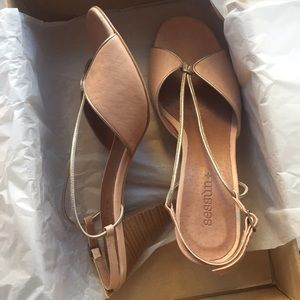 NWT! Sessùn low heeled sandals Made in FR